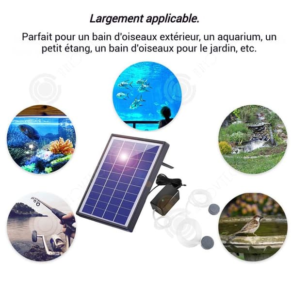 INN Solenergi syre pump 6W 0,8L/MIN pump bassin lufter bassin luftpump för akvarium hög effekt solsyresystem