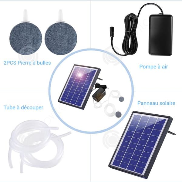 INN Solenergi syre pump 6W 0,8L/MIN pump bassin lufter bassin luftpump för akvarium hög effekt solsyresystem