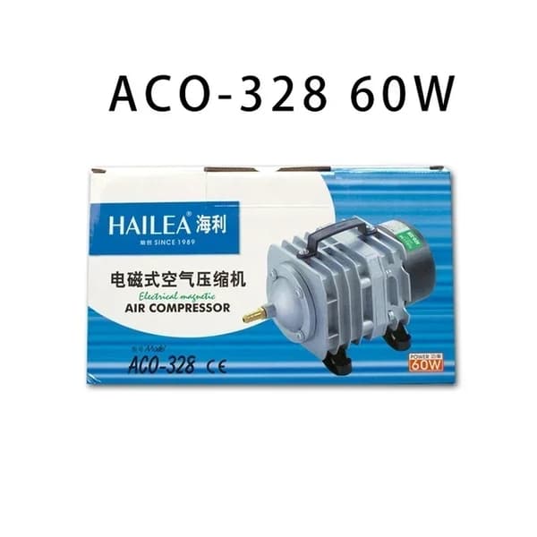 Akvaario Ilmakompressori, 220v Sähkömagneettinen Pumppu, 70L/MIN Ilmastointi, ACO-208 25W, EU-sovitin 220V-50HZ