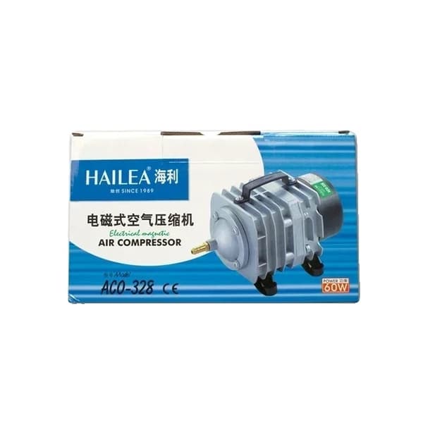 Akvaario Ilmakompressori, 220v Sähkömagneettinen Pumppu, 70L/MIN Ilmastointi, ACO-208 25W, EU-sovitin 220V-50HZ