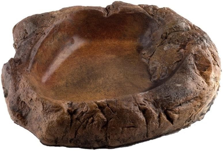 terrariumskål TP04-S 14 x 17 cm polyester brun