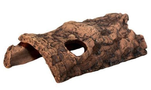 terrarium Half-Log 31 x 14 cm keramisk brun