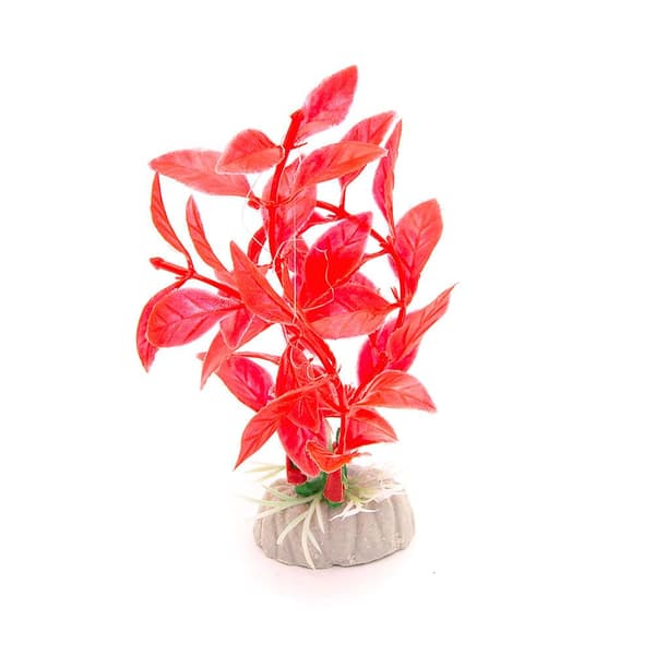 Akvarieväxt / inredning akvarium Konstgjord - Bladväxt Röd