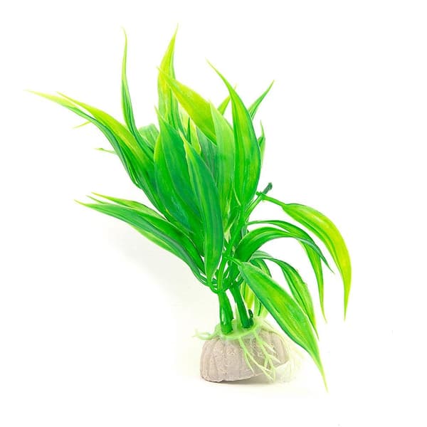 2-pack Akvarieväxt / inredning akvarium - Buskiga Blad Grön