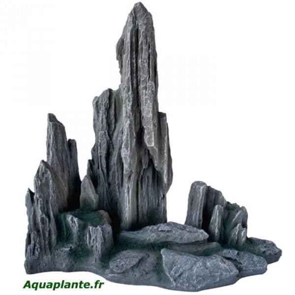 Akvarie dekorationer - Hobby - Gullin Rock 3 - Grå - 27X15X29cm - För fisk
