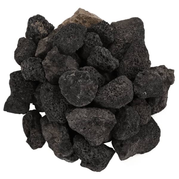vidaXL Lavagrus 25 kg svart 3-5 cm