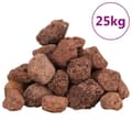 Miniatyrbillede 2 af 5: vidaXL vulkanske sten 25 kg 3-5 cm rød