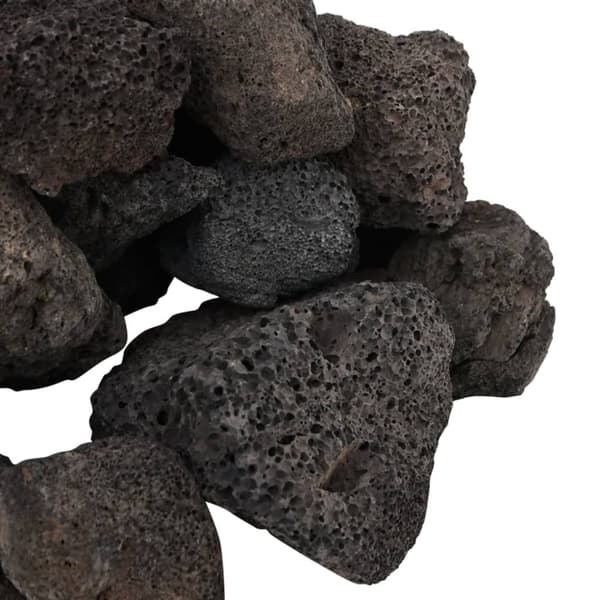 vidaXL vulkanske sten 10 kg 5-8 cm sort