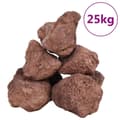 Miniatyrbillede 1 af 5: vidaXL vulkanske sten 25 kg 10-30 cm rød