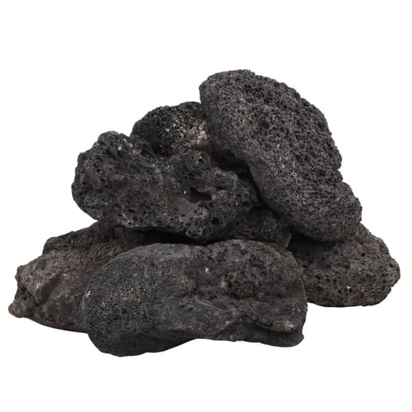 vidaXL vulkanske sten 10 kg 10-30 cm sort