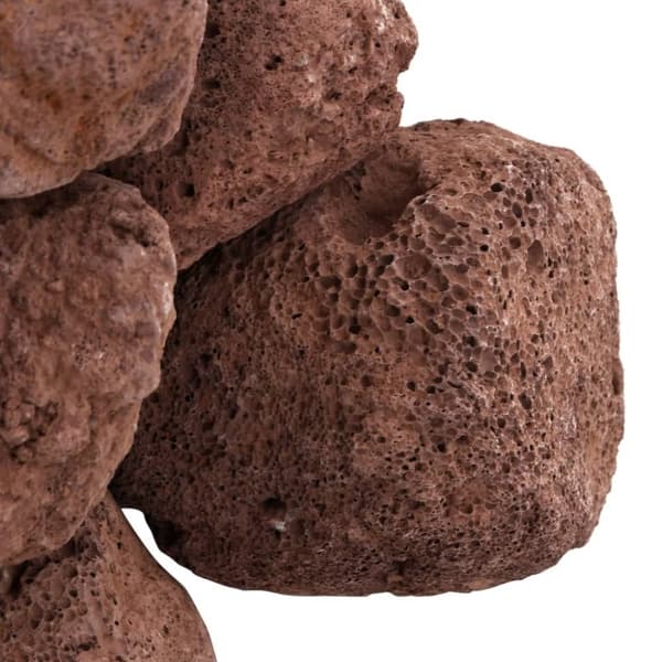vidaXL Vulkaaniset kivet 10 kg punainen 10-30 cm