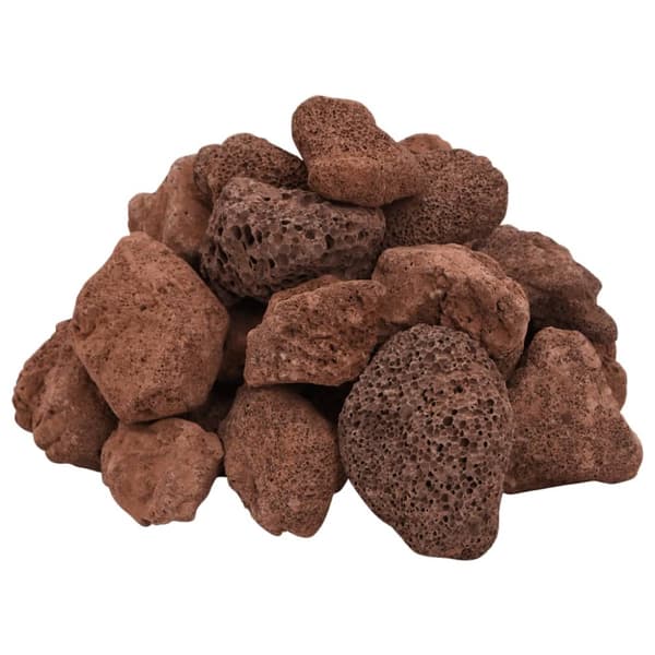 vulkanske sten 10 kg 5-8 cm rød
