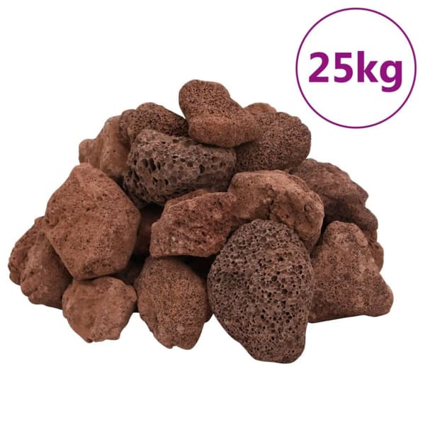 Lavastenar 25 kg röd 5-8 mm