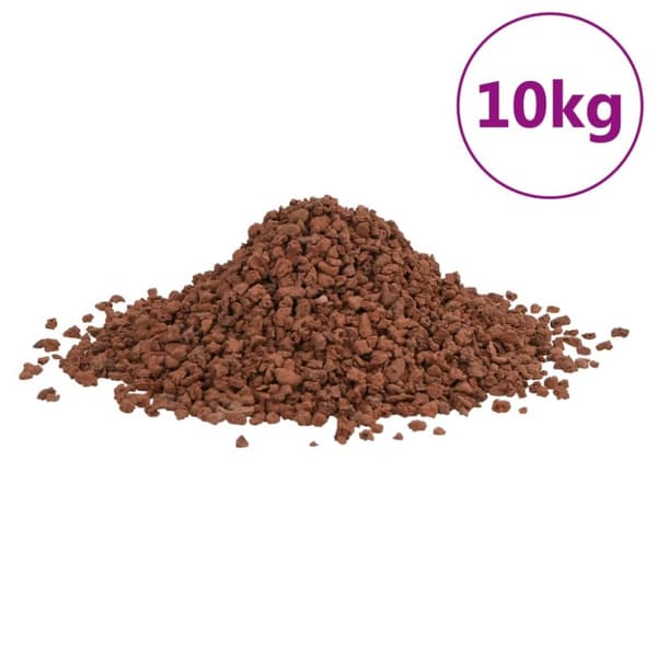 vulkanske sten 10 kg 5-8 mm rød