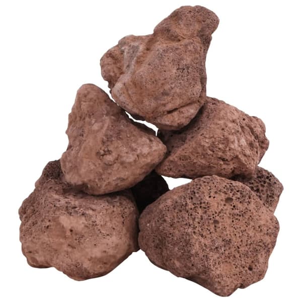 Vulkaaniset kivet 10 kg punainen 10-30 cm