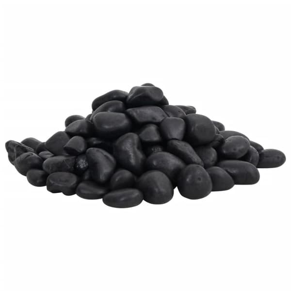Polerad småsten 10 kg svart 2-5 cm