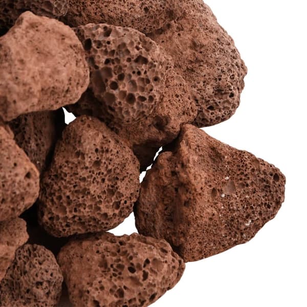 vulkanske sten 10 kg 3-5 cm rød