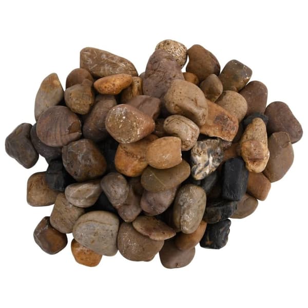 Polerad småsten 25 kg blandade färger 2-5 cm