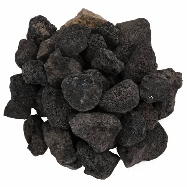 Vulkaaniset kivet 25 kg musta 3-5 cm