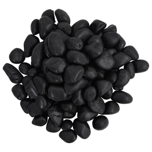 Kiillotetut kivet 10 kg musta 2-5 cm
