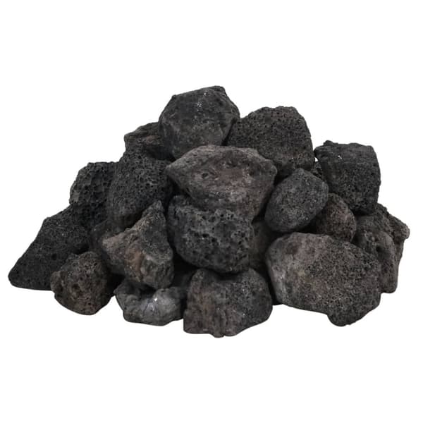 The Living Store vulkanske sten 10 kg 3-5 cm sort -  Pynt til akvarier
