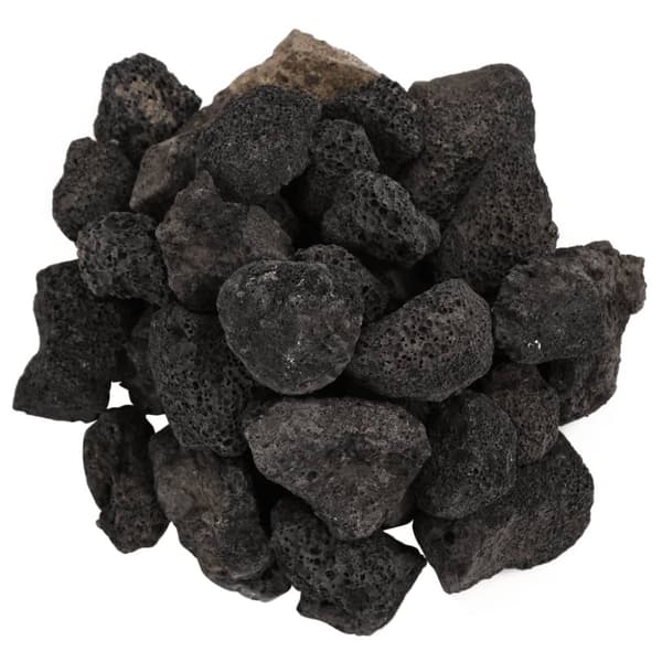 The Living Store vulkanske sten 10 kg 3-5 cm sort -  Pynt til akvarier