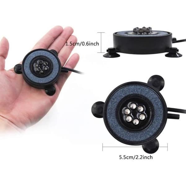 6 LED Aquarium Lamp - DELAMAN - Färgglad och vattentät belysning - Plast + Dinas - Kallt vatten fisk