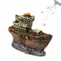 Miniatyrbild 4 av 4: Akvariumprydnad - Artificiell harts Akvarier Skeppsvrak Fiskebåtsprydnad Landskapsdekor