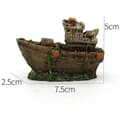 Miniatyrbild 2 av 4: Akvariumprydnad - Artificiell harts Akvarier Skeppsvrak Fiskebåtsprydnad Landskapsdekor