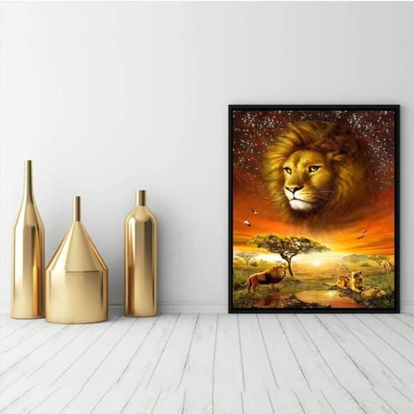 Diamantmålning - Flerfärgad - 30x40cm - 5D DIY - Komplett kit - Heminredning