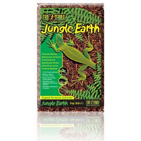 EXO TERRA Jungle Earth naturligt underlag 8,8 L - För terrarium
