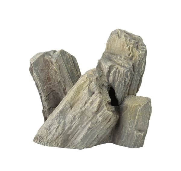 Akvaariokoristeet, jättimäinen kivi XL 29x16x24cm harmaa