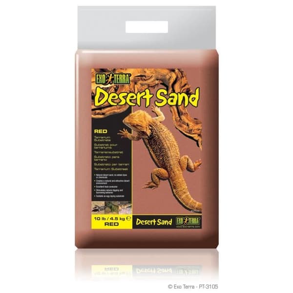 EXO TERRA Röd öken sand 4,5 kg - För terrarium