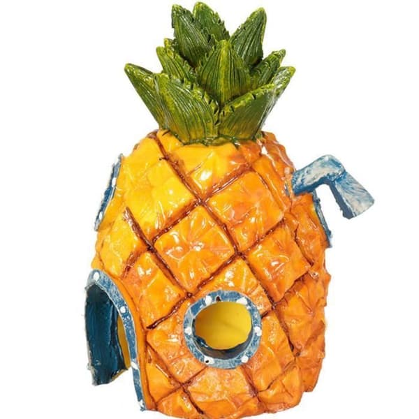 Fish Tank House Ananas Form Prydnad Dekoration Fish Tank 7,5*7,5*13cm