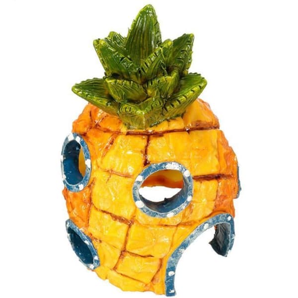Fish Tank House Ananas Form Prydnad Dekoration Fish Tank 7,5*7,5*13cm