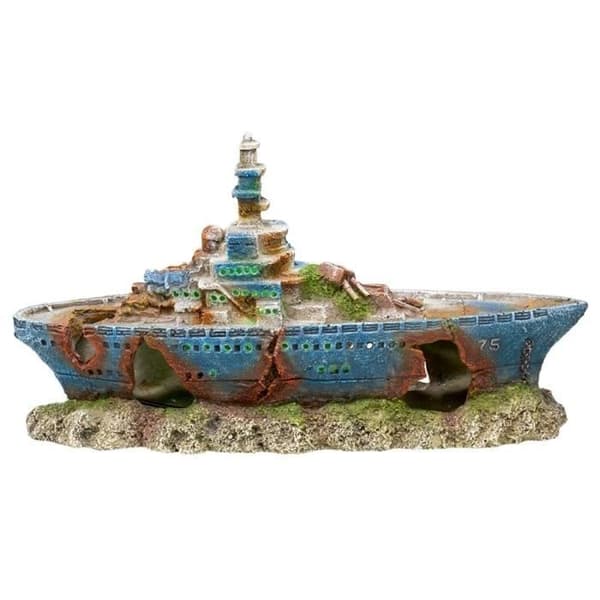 Nobby Pet Shipwreck Aquarium Dekoration med LED