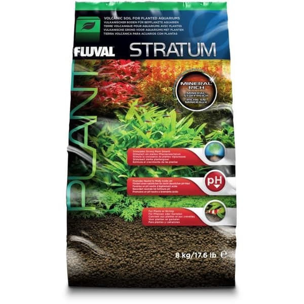 Substrat - Fluval - StratumFL - 8kg - Mineraler - Vattenväxter - Färskvatten