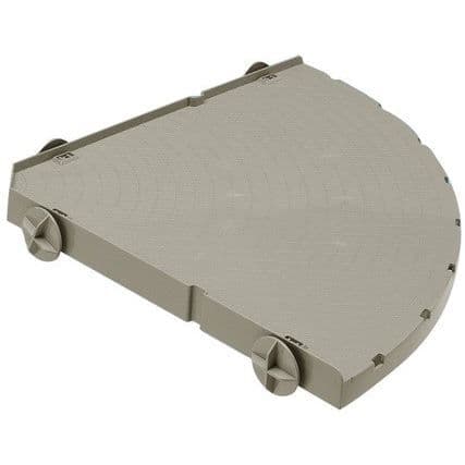 Plastikvåning för fret - L373 - Tillbehör för fret - Dimensioner L 38 x b 38 x H 3 cm - Vit