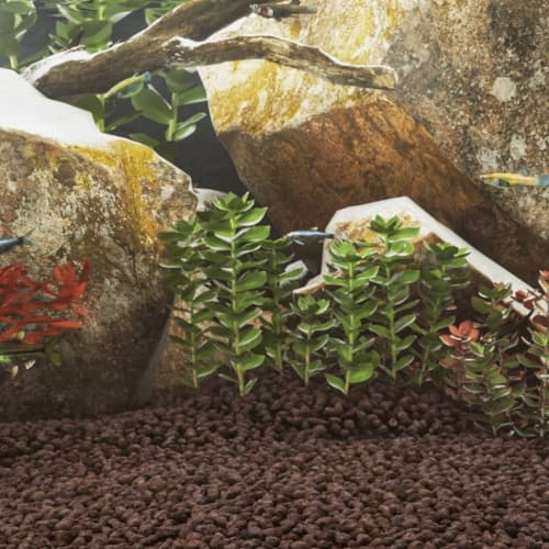Lavagrus 25 kg röd 1-2 cm