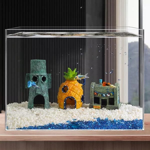 AQUARIUM DECORATION TOTEM Moai statue 15cm til akvarium