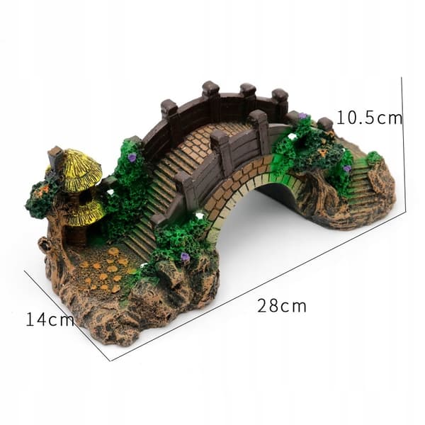 AKVARIEDEKORATION AKVARIEDEKORATION SMUK AKVARIEBRO XXL 28cm