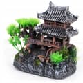 Miniatyrbillede 4 af 11: DEKORATION AKVARIUM Dekoration SMUK japansk hus XL 15cm