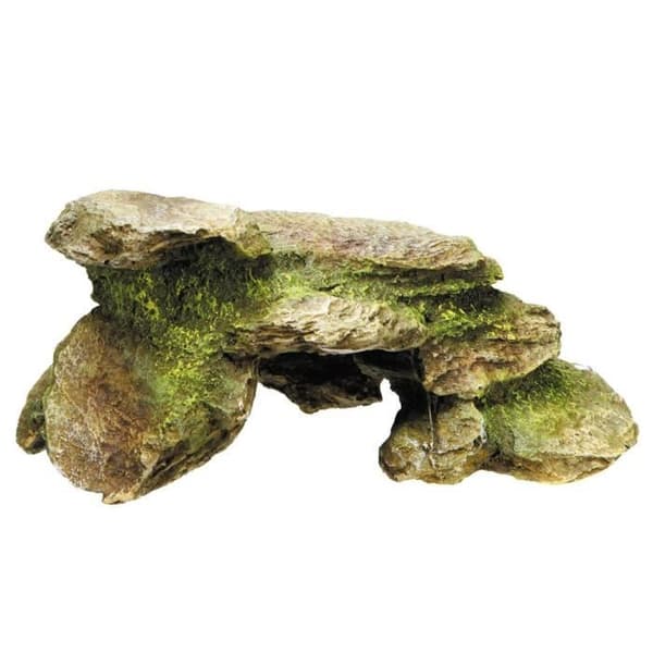 Akvariumdekoration - NOBBY - Aqua Deco Stone Cave - Keramik - 155 x 105 x 70 mm - Naturlig atmosfär