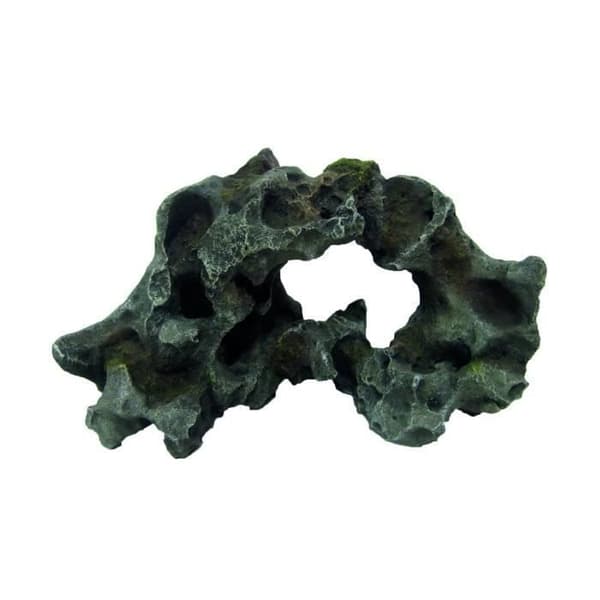 Akvariedekoration - Amtra - Wave Rock grå - 34,5x22x20 cm - Galluratrou - För fiskar