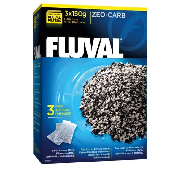 Filtermedium Fluval Zeo-Carb 450 Gram (3x150g)-V