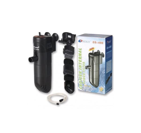 Akvarium internt filter Resun CS-400 6W 400l/t 40-80L