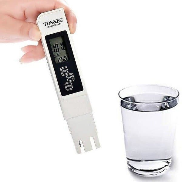 Vandkvalitetstester - 3i1 TDS&EC - renhedsmåler - ledningsevne - termometer