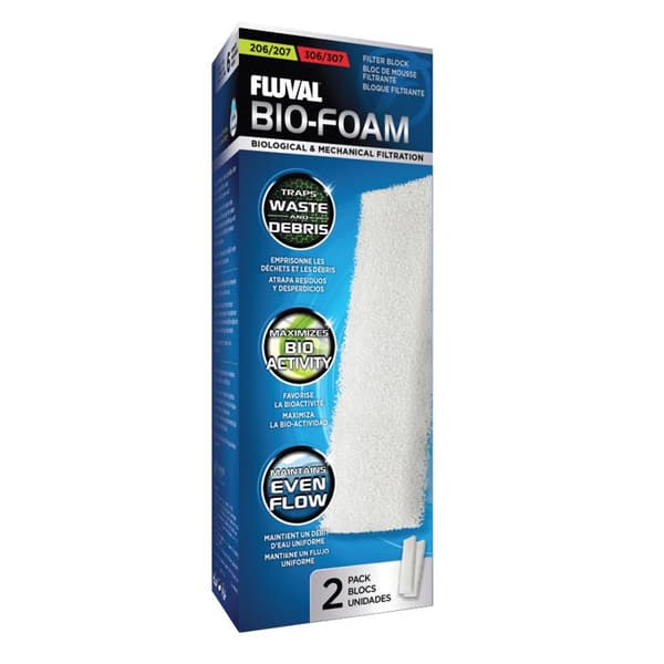FLUVAL 206 306 skumblok til akvarium - mekanisk og biologisk filtrering