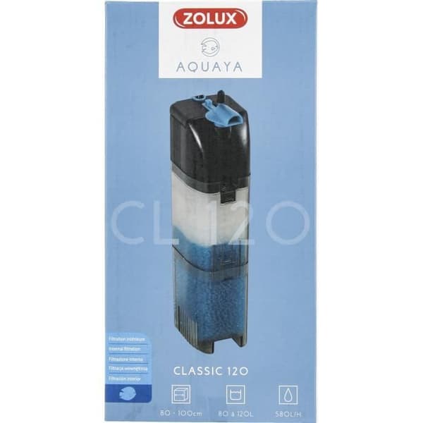 Internt filter - Zolux - Classic - Til akvarier fra 80 til 120 L - Flowhastighed på 580 L/t - 6W