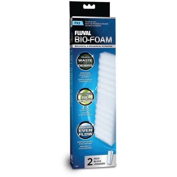 Skumblock för akvariefilter - FLUVAL - För Fluval FX2 externa filter - Bioskum - 2 stycken